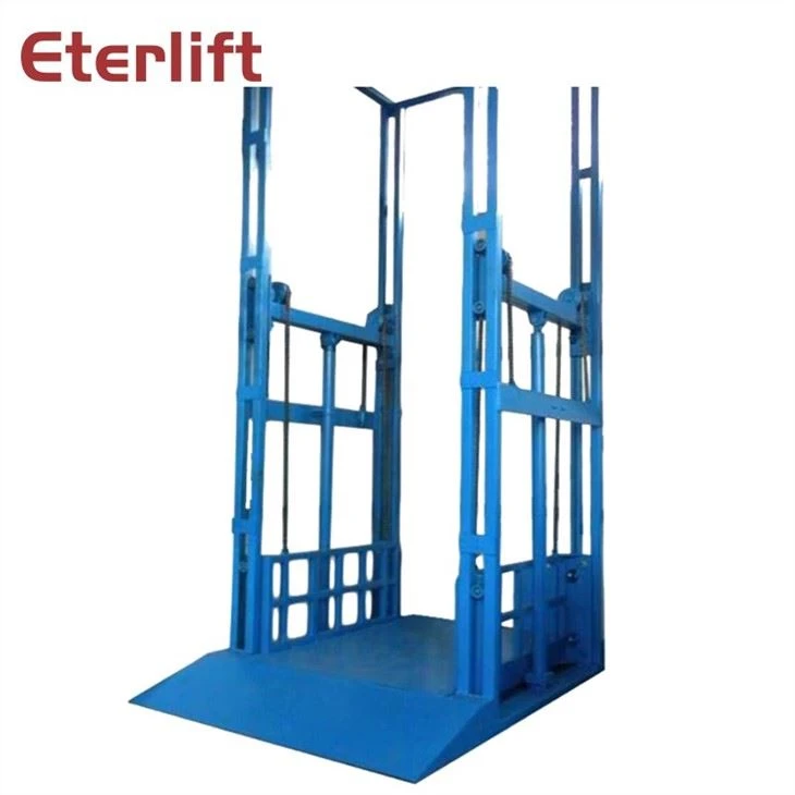 2 Pillars Cargo Lift For Warehouse