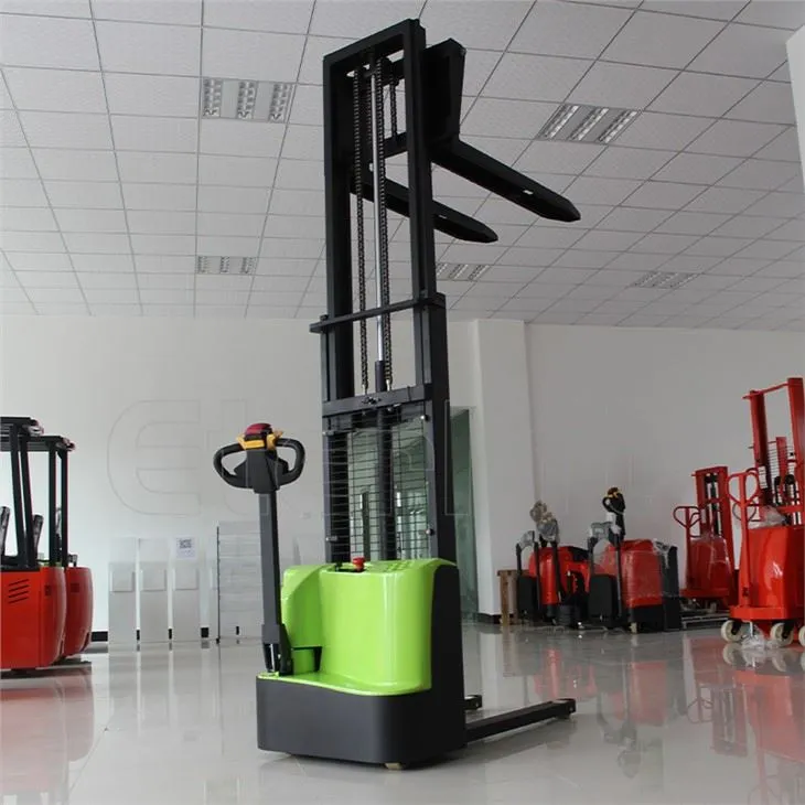 Electric Stacker Forklift Għall-Irfigħ tal-Merkanzija